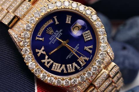 fully iced out rolex president|iced out rolex 36mm.